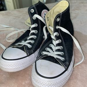 black high top converse